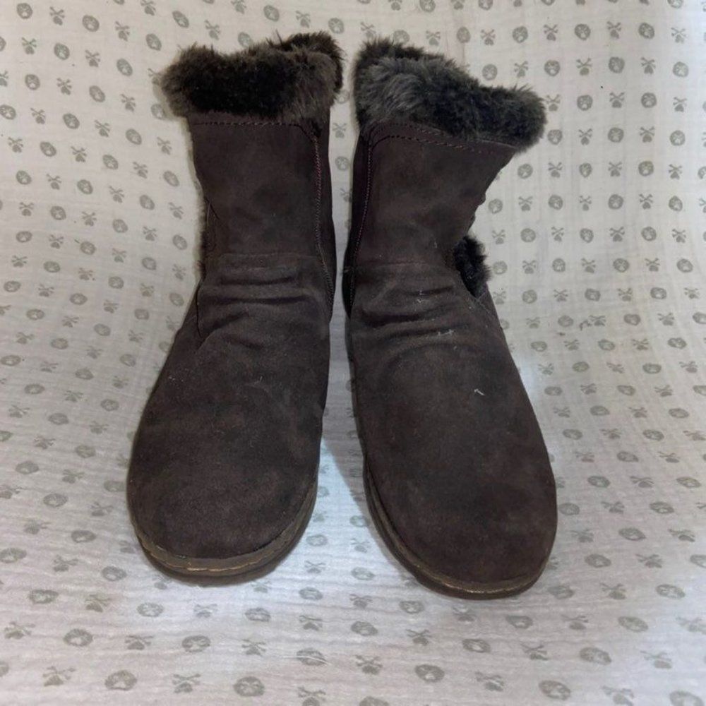 Bare Traps Adalyn Women's Brown Suede Lined Boots 10